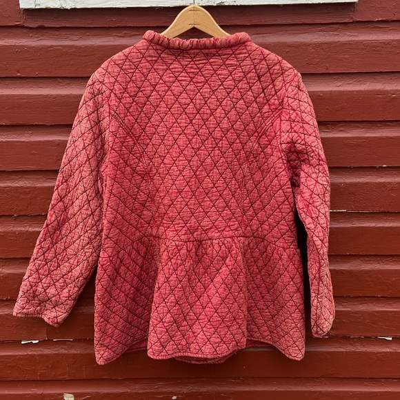 NWT April Cornell Lexington Quilted Cotton Jacket in Vintage Red Women's Size M - Picture 4 of 7